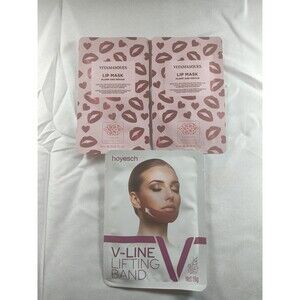 2 Pack Vitamasques Lip Mask and Repair - Plump - AND V-Line Lifting Band